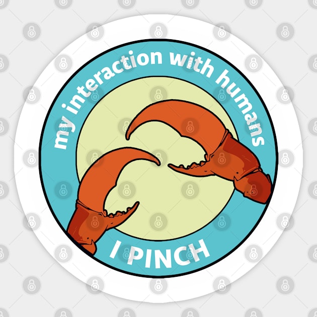 I pinch people Sticker by Andreeastore  